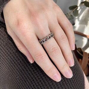 Silver Tone Star of David Adjustable Ring Judaica Jewish Jewelry Size 7